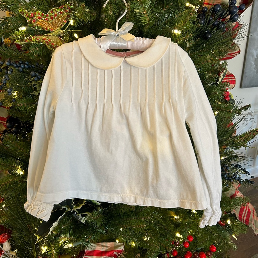 Boden Peterpan collar top top size 3-4